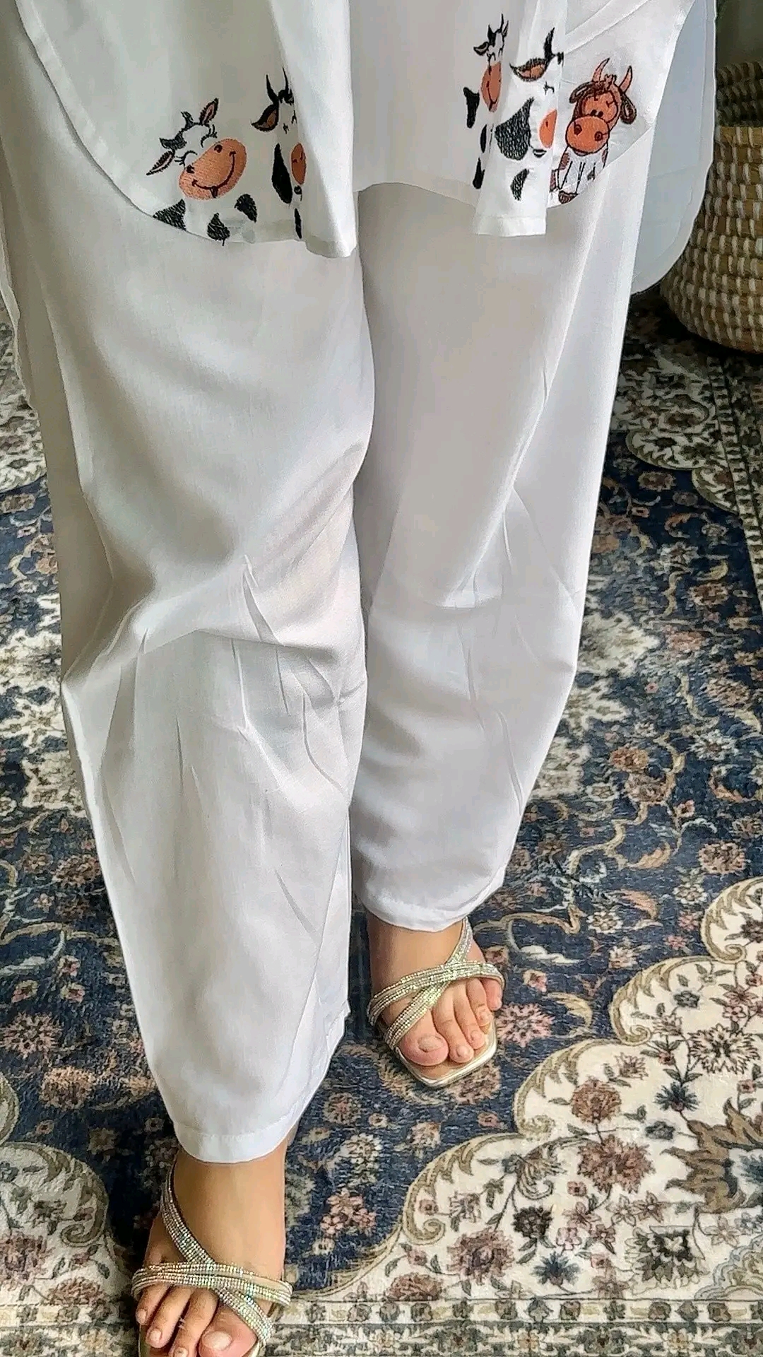 𝐂𝐮𝐭𝐞 𝐏𝐞𝐚𝐜𝐡 & 𝐁𝐥𝐚𝐜𝐤 𝐂𝐨𝐰 𝐂𝐨-𝐎𝐫𝐝 𝐒𝐞𝐭 - Image 7