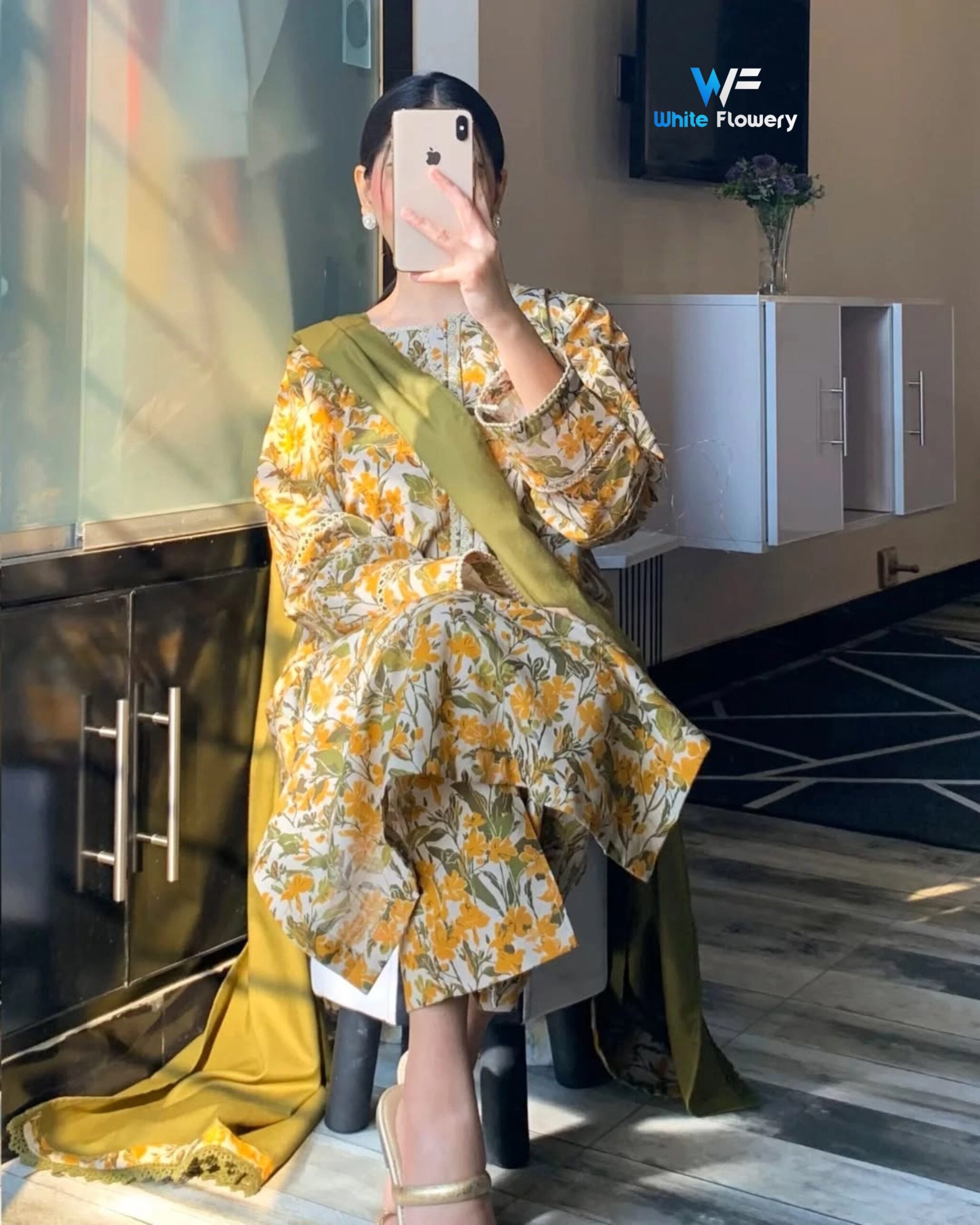 Premium Quality Digital Print Readymade Three Piece - Image 2