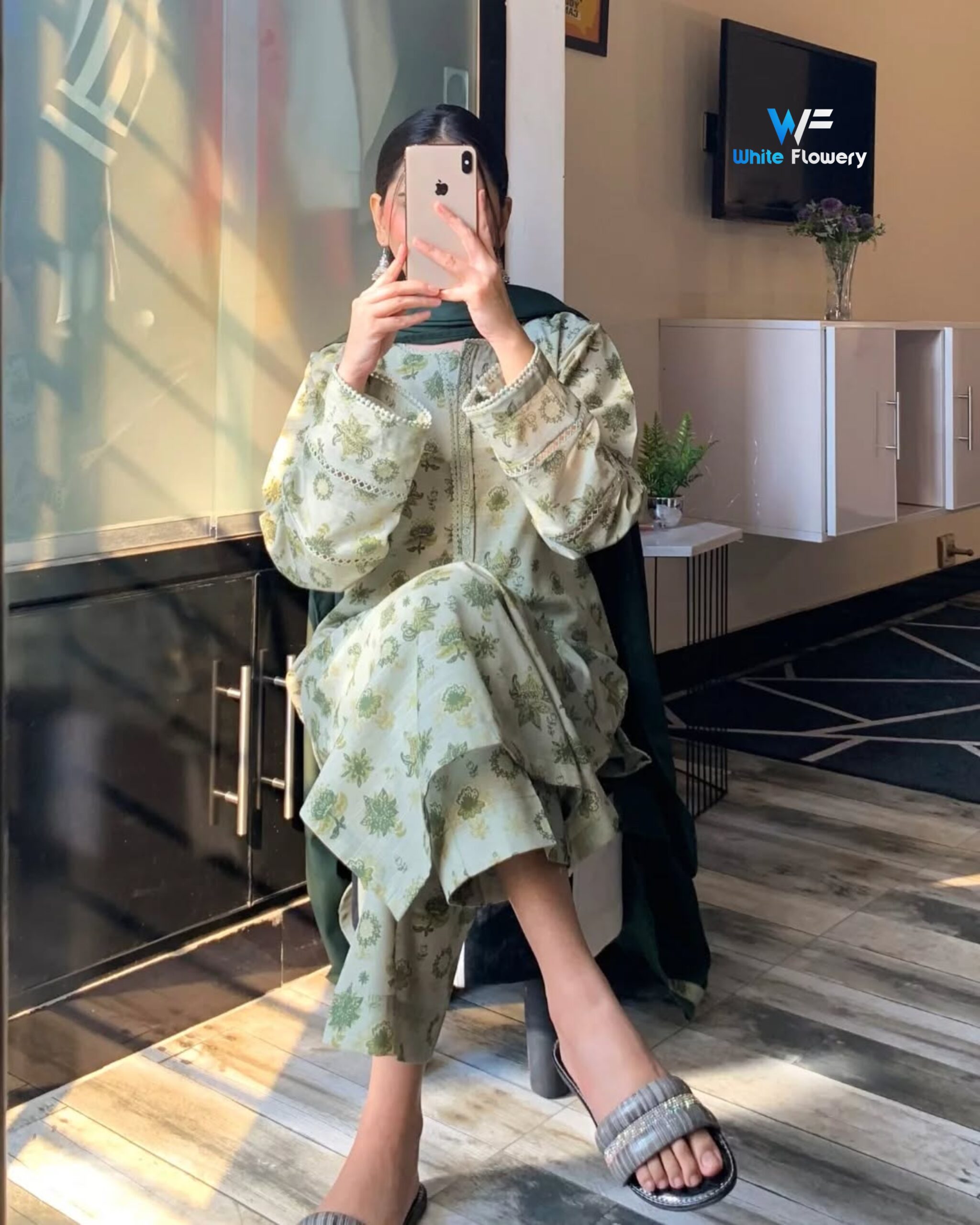 Premium Quality Digital Print Readymade Three Piece - Image 2