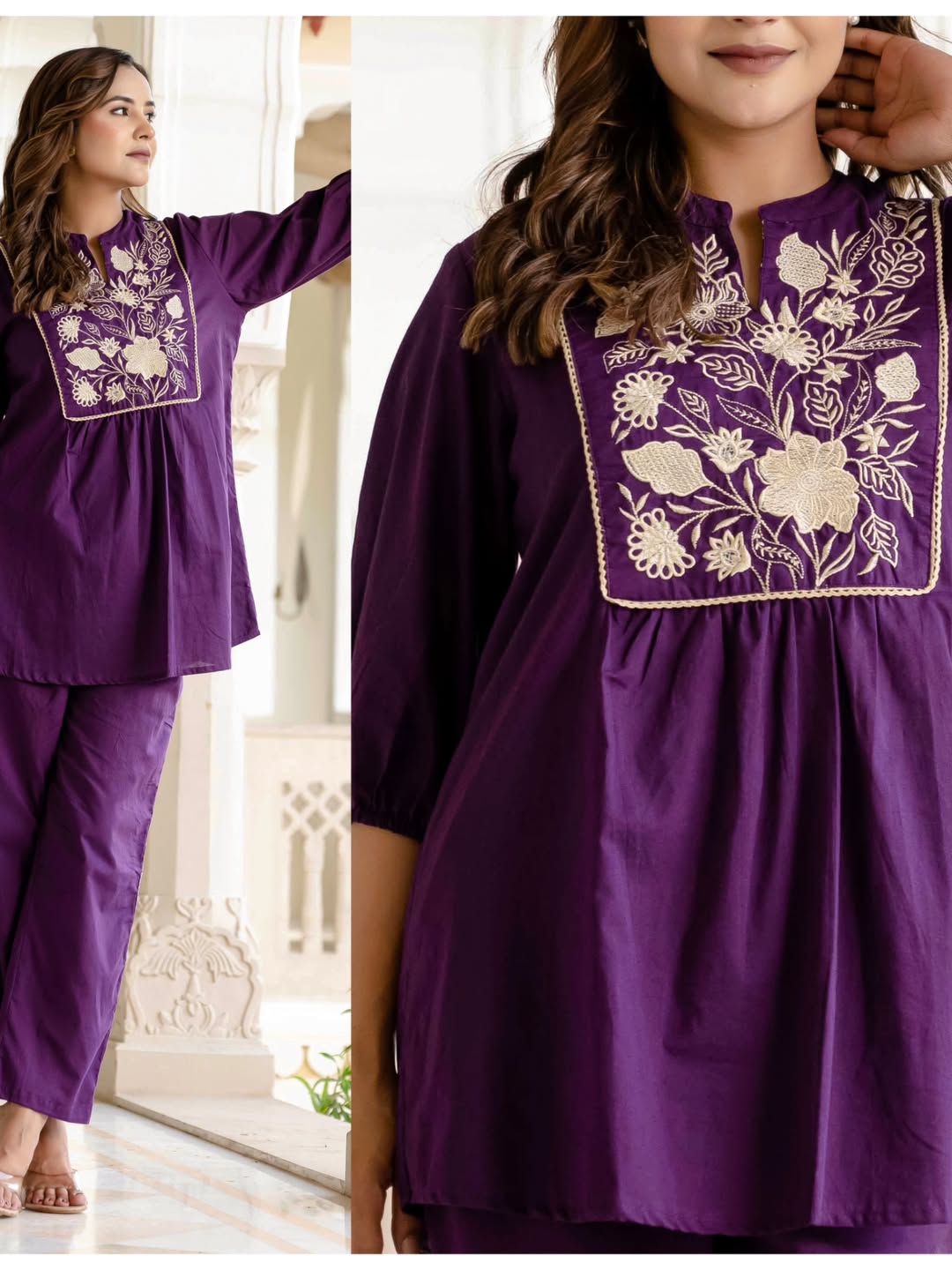 Premium Cotton Embroidery Two Piece - Image 2