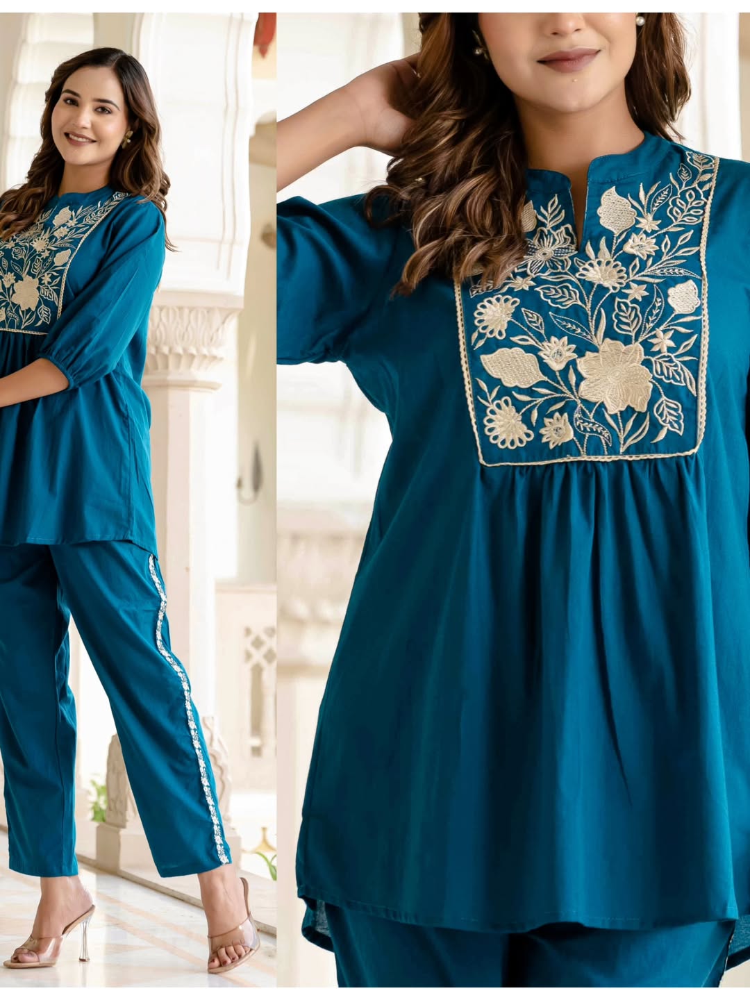 Premium Cotton Embroidery Two Piece - Image 4