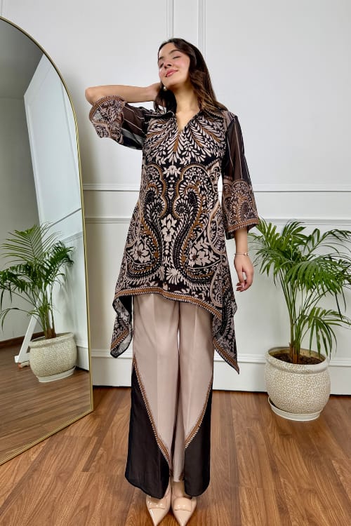 Premium Dubai Silk Digital Print Two Piece - Image 3