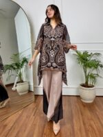Premium Dubai Silk Digital Print Two Piece