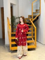 Premium Cotton Embroidery Two Piece
