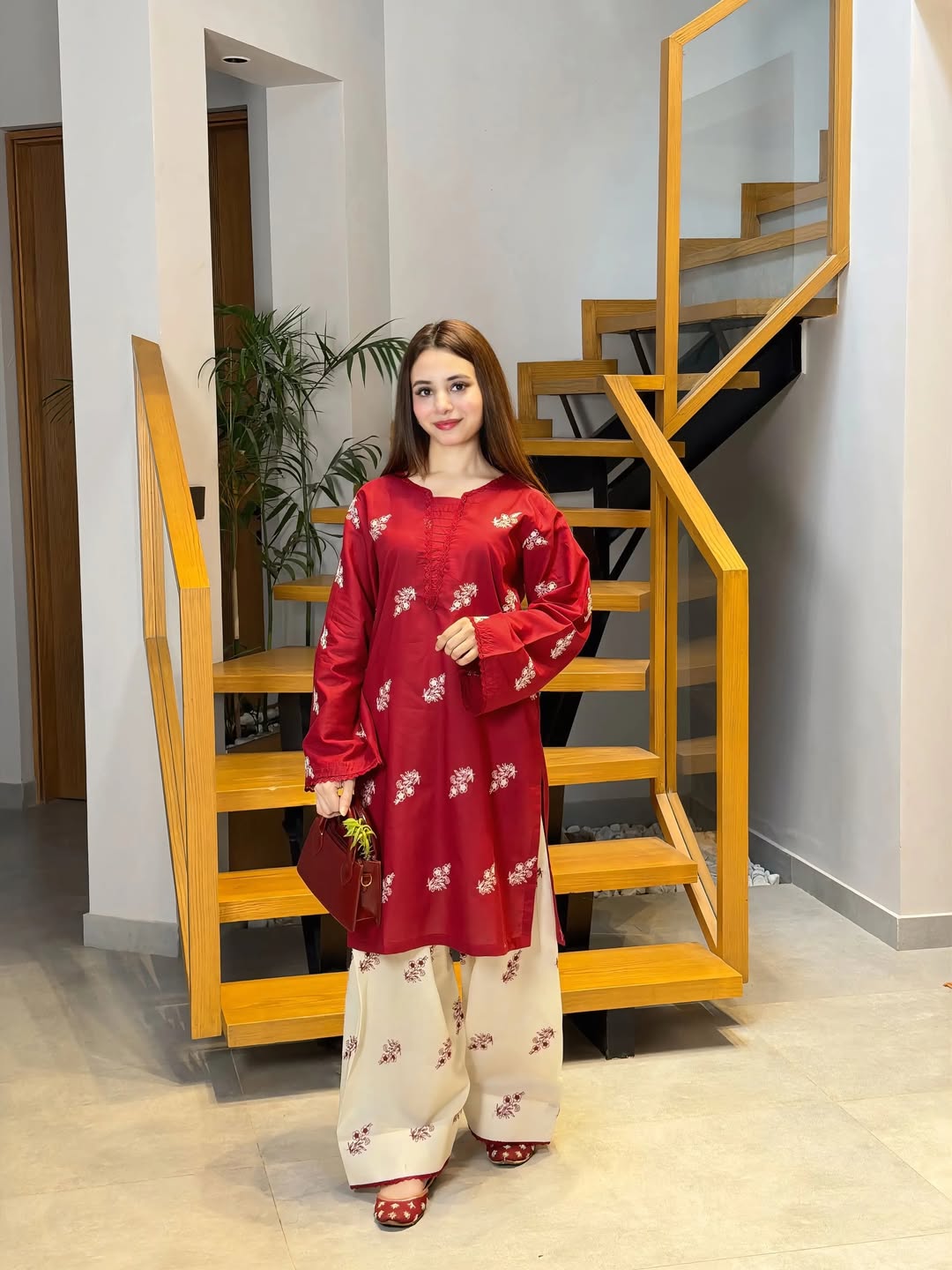 Premium Cotton Embroidery Two Piece - Image 6