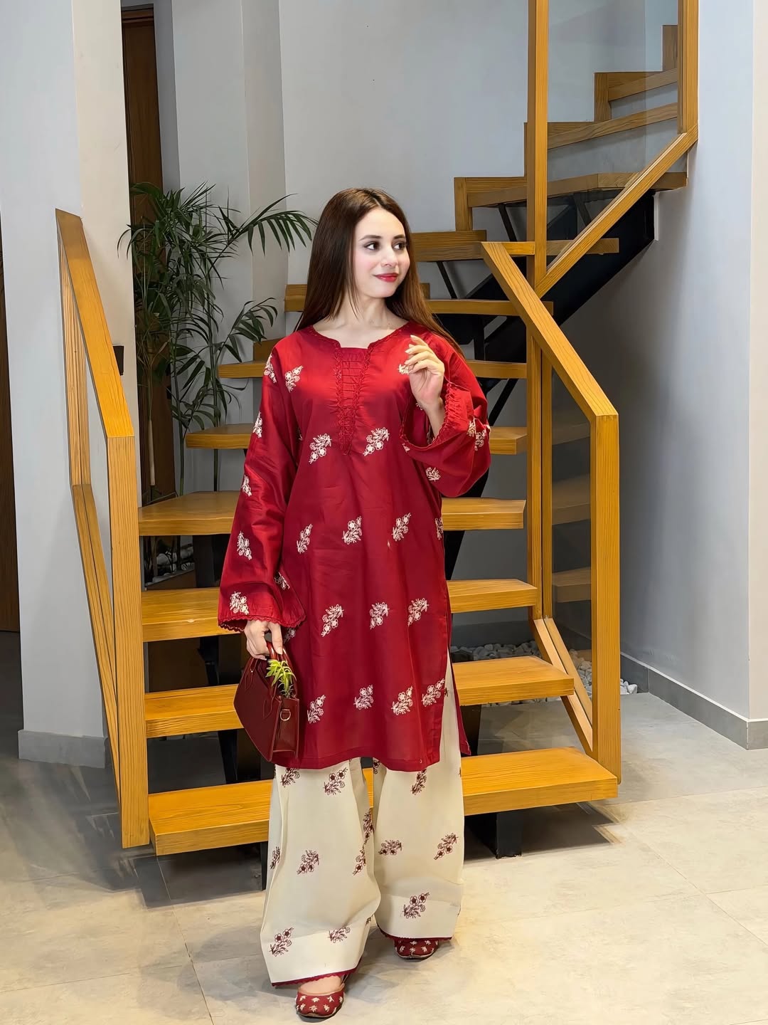 Premium Cotton Embroidery Two Piece - Image 2