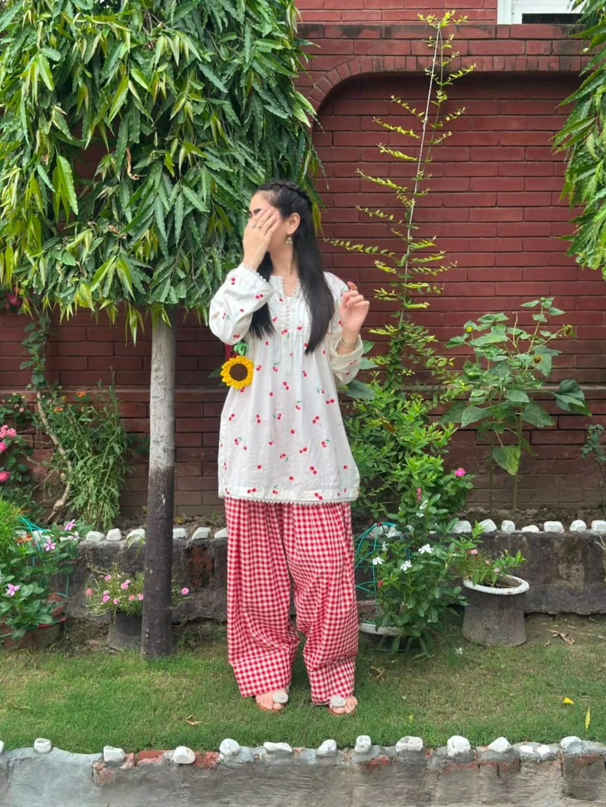Premium Cotton Cherry Two Piece - Image 8