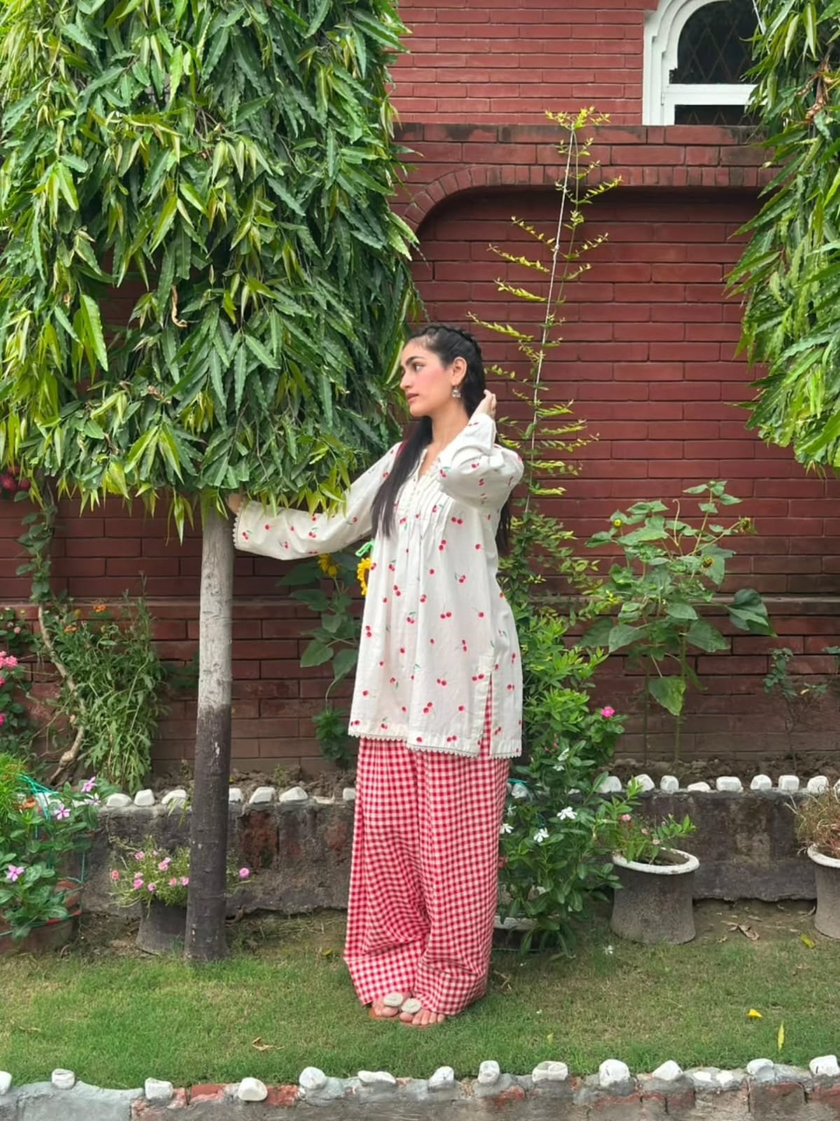 Premium Cotton Cherry Two Piece - Image 7