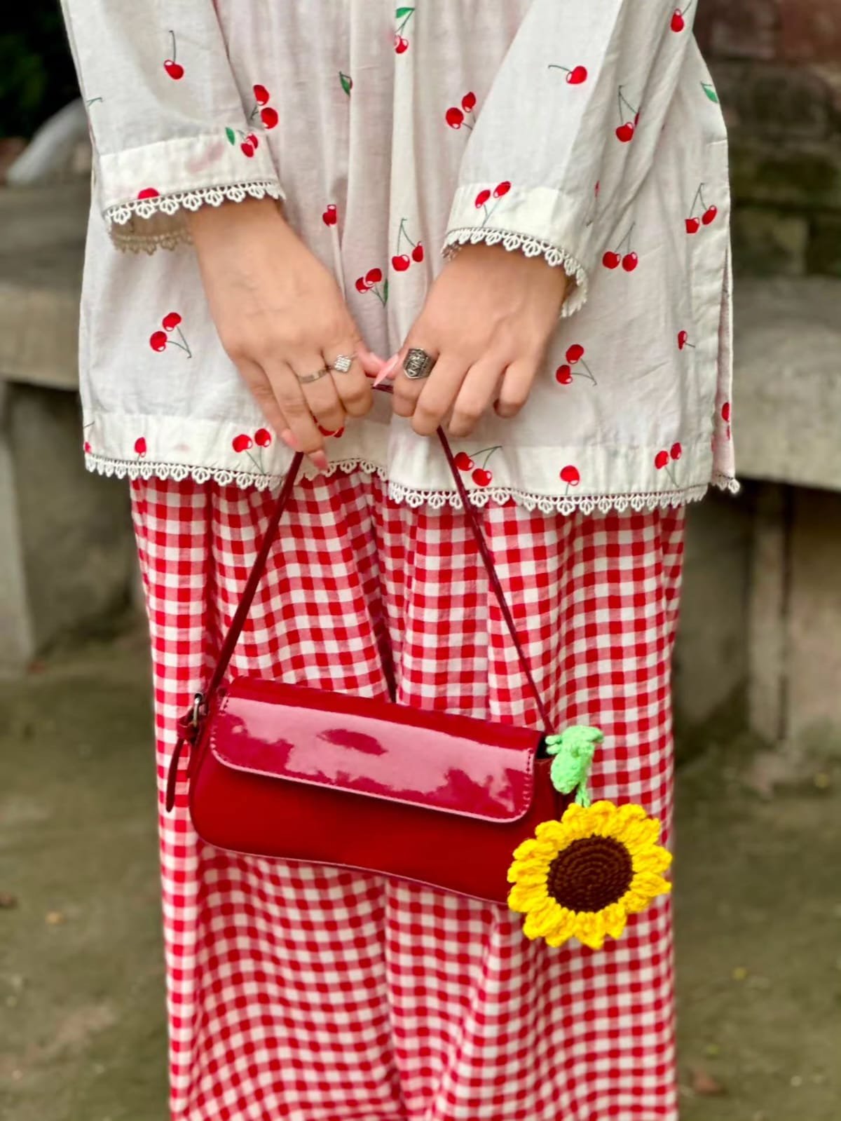 Premium Cotton Cherry Two Piece - Image 6