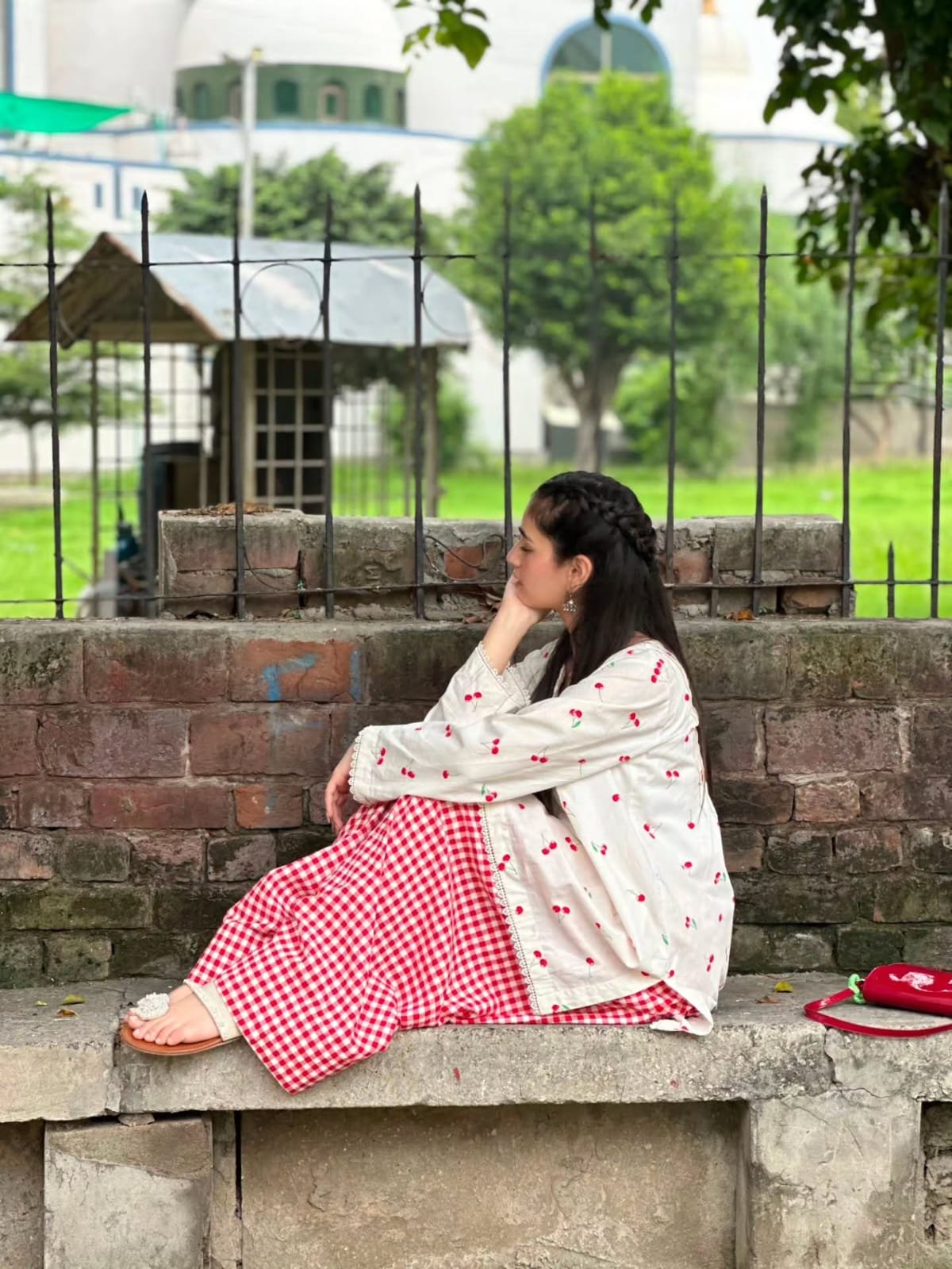 Premium Cotton Cherry Two Piece - Image 5